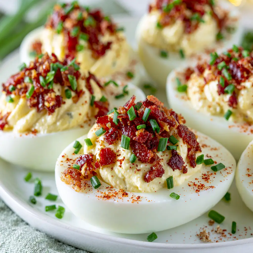 Savory Bacon Ranch Deviled Eggs For Easy Party Appetizers