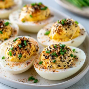 Savory Everything Bagel Deviled Eggs For Summer Picnics