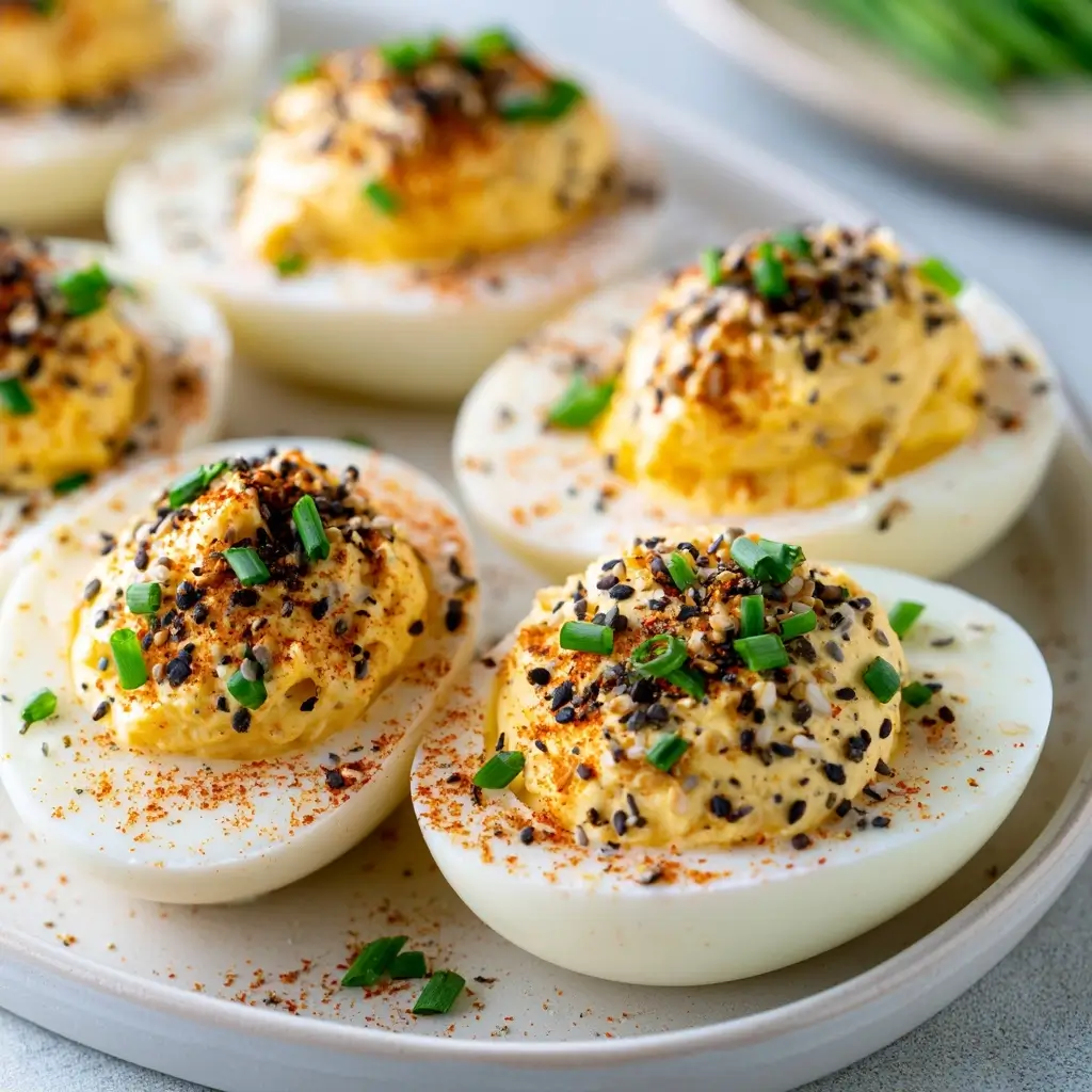 Savory Everything Bagel Deviled Eggs For Summer Picnics