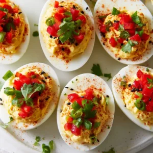 Southwest Deviled Eggs For Party Appetizer