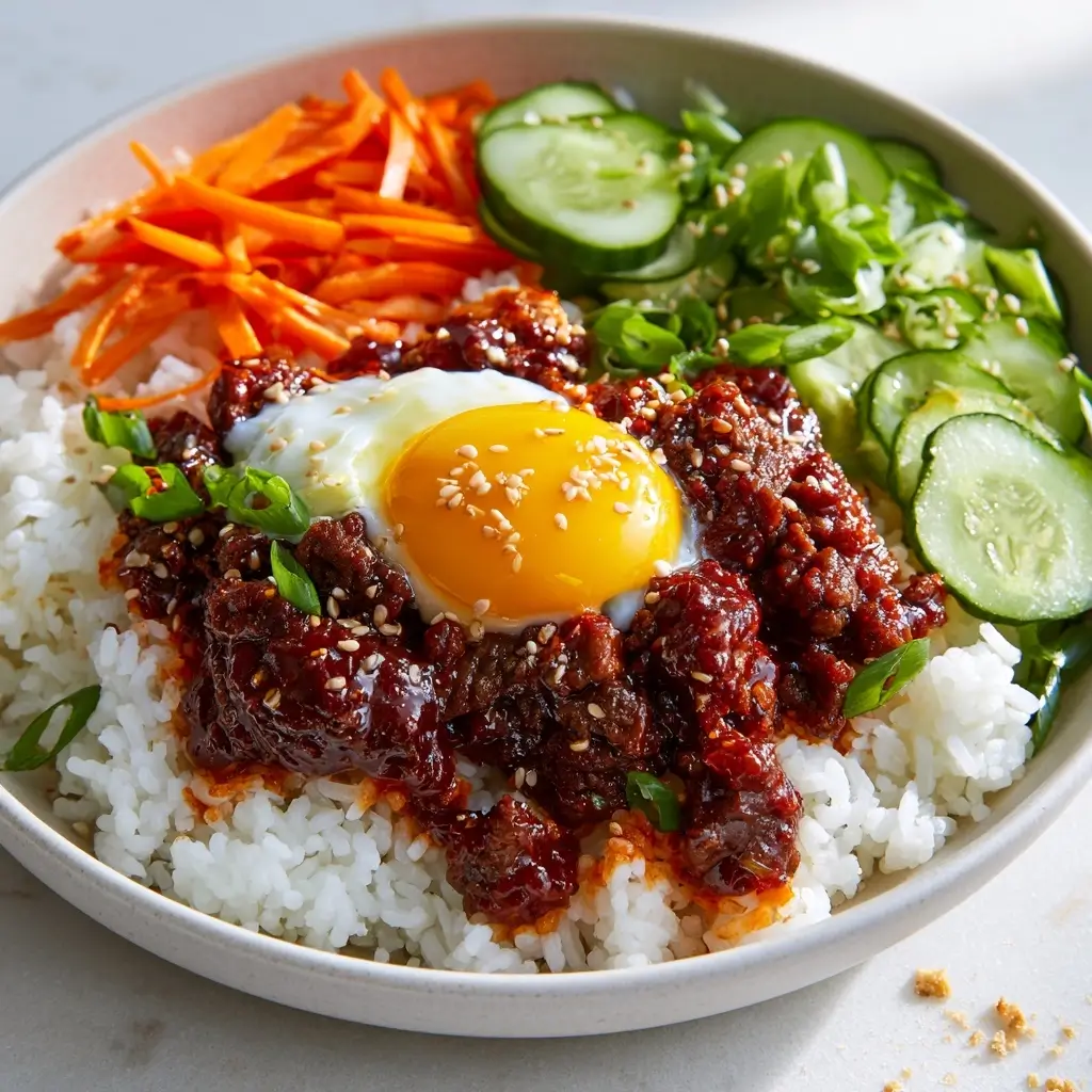 Spicy Korean Beef Rice Bowl For Healthy Meal Prep