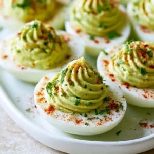 Creamy Avocado Ranch Deviled Eggs For Summer Parties