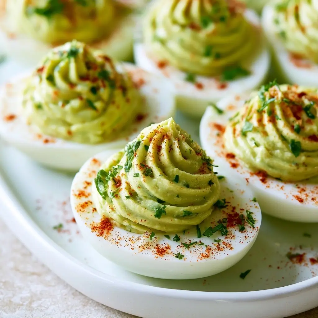 Creamy Avocado Ranch Deviled Eggs For Summer Parties