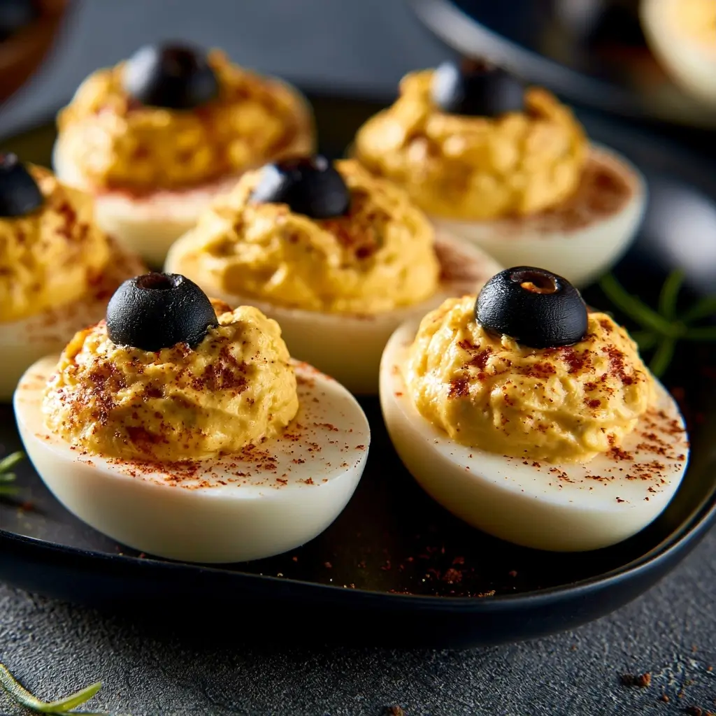 Creepy Deviled Eggs