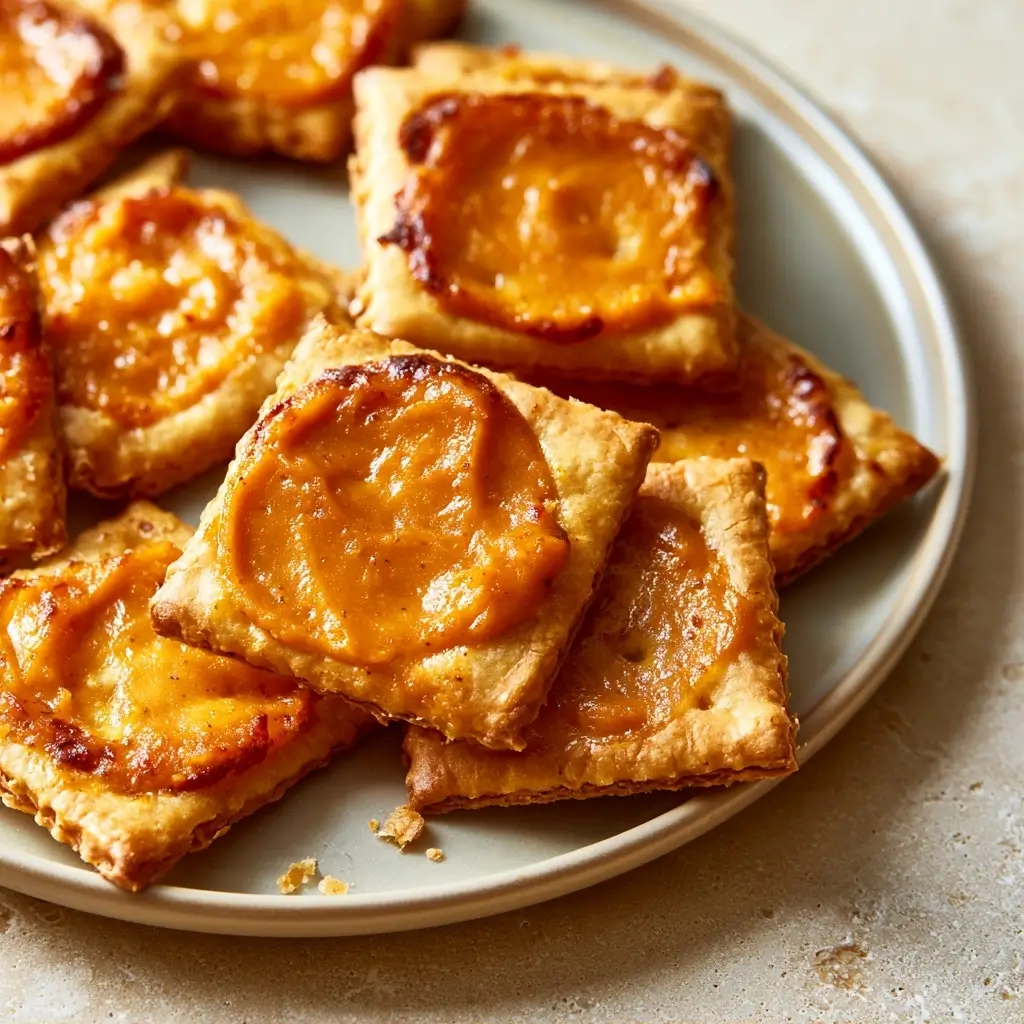 Cheesy Pumpkin Pie Crackers: Thanksgiving Appetizer Delight