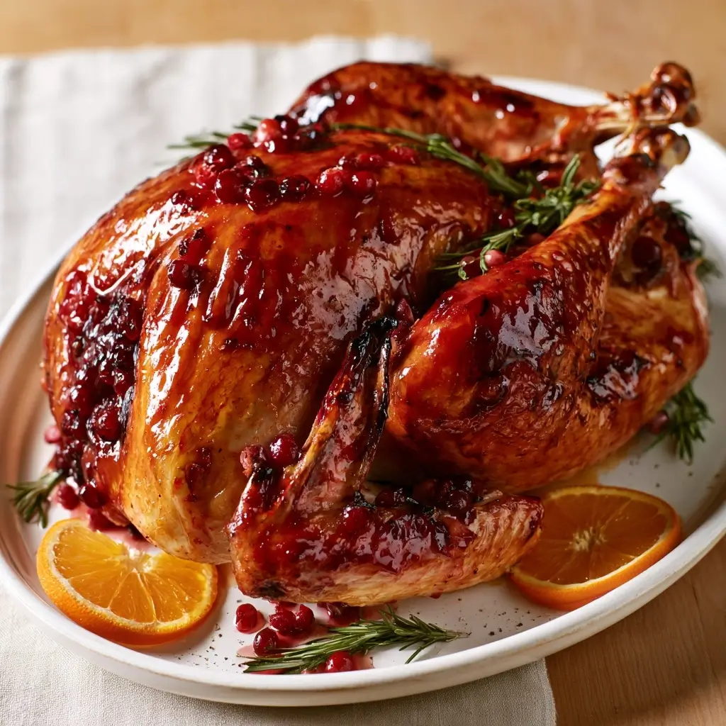 Cranberry Orange Glazed Turkey | Unique Thanksgiving Recipes