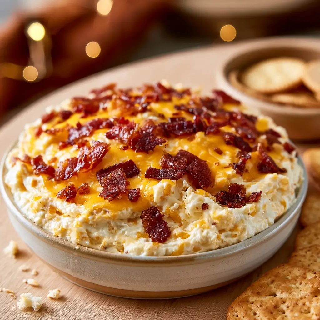 Creamy Bacon Cheddar Dip For Thanksgiving