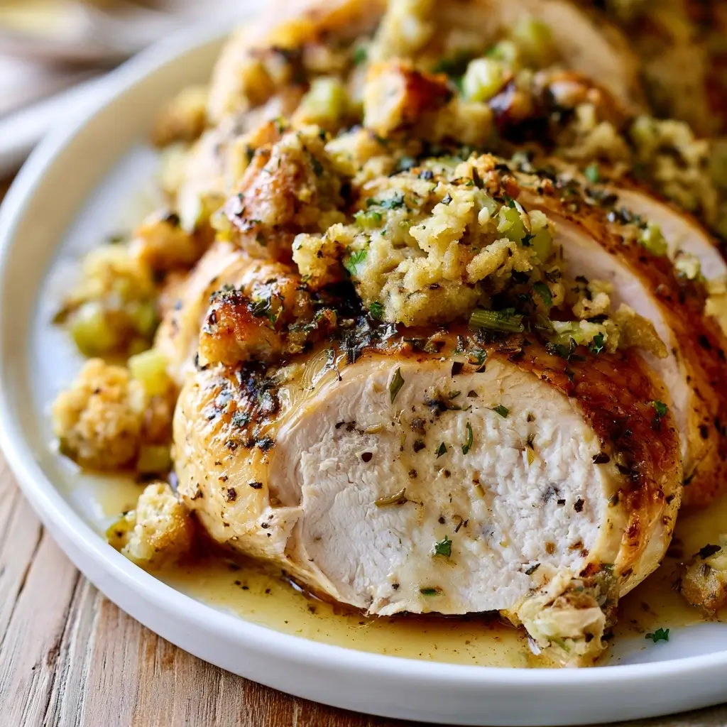 Crockpot Turkey Breast And Stuffing Recipe For Thanksgiving