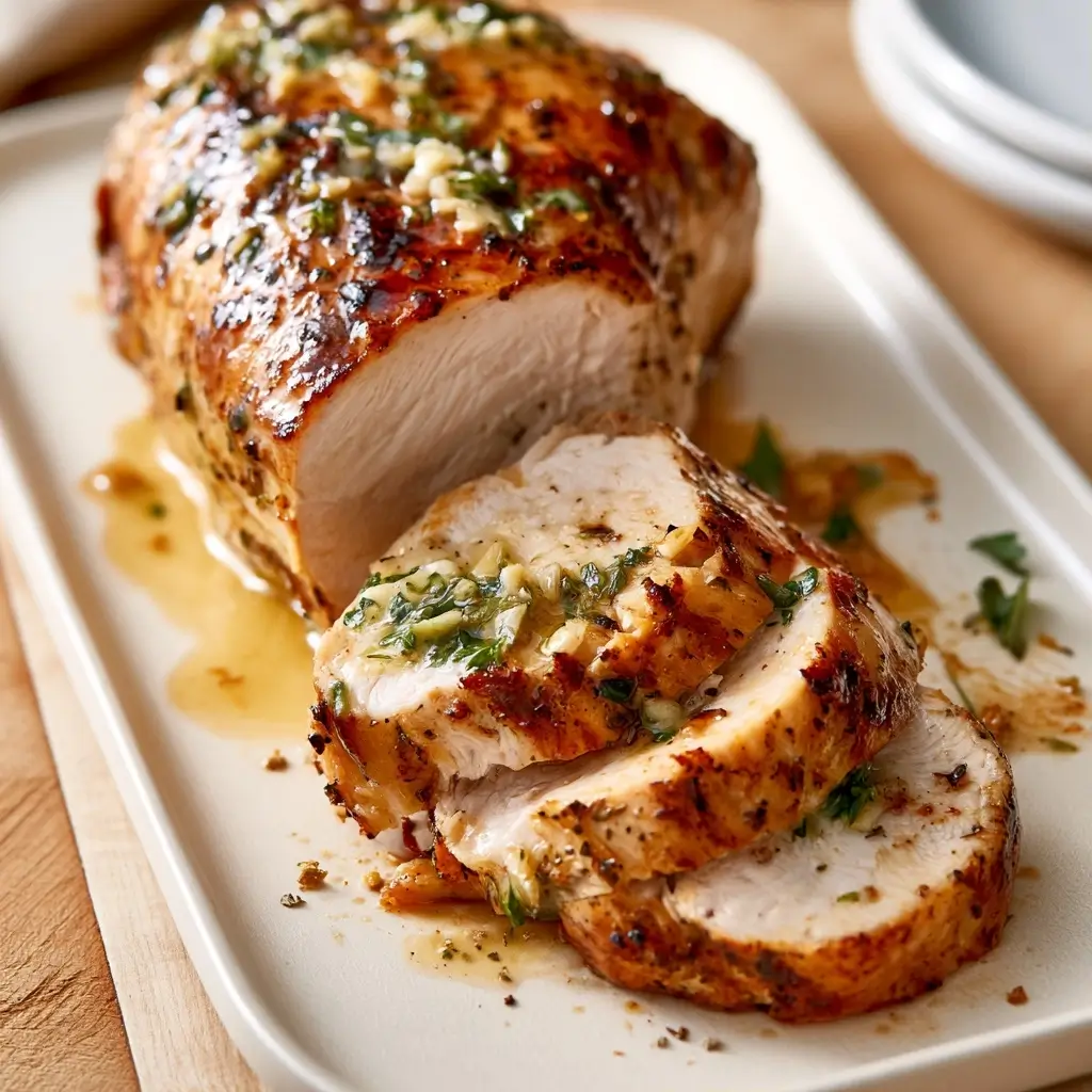 Delicious Savory Garlic Butter Turkey Tenderloin Recipe For Dinner