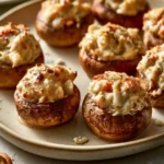 Irresistible Crab And Cream Cheese Stuffed Mushrooms For Thanksgiving