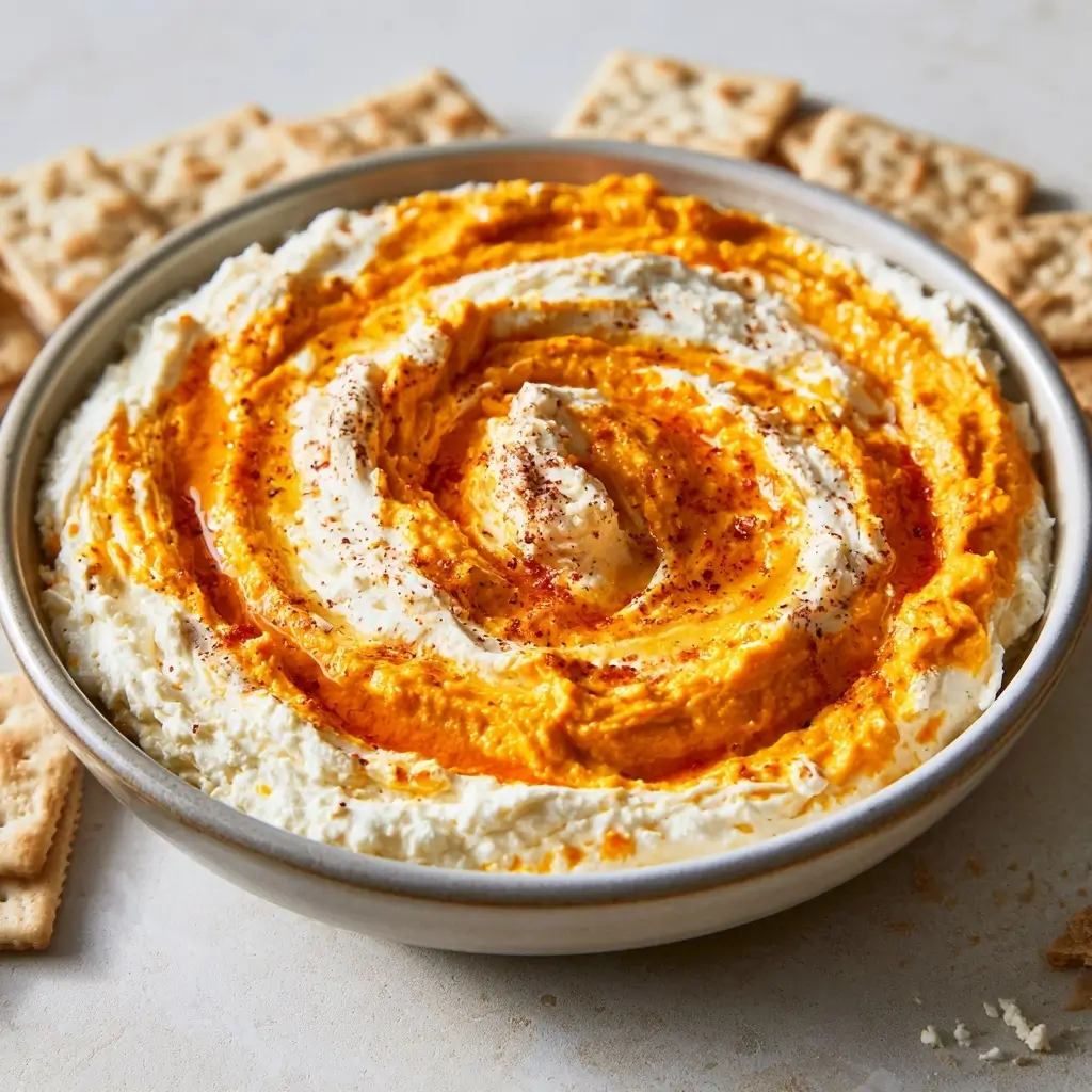 Pumpkin Whipped Feta Dip For Thanksgiving