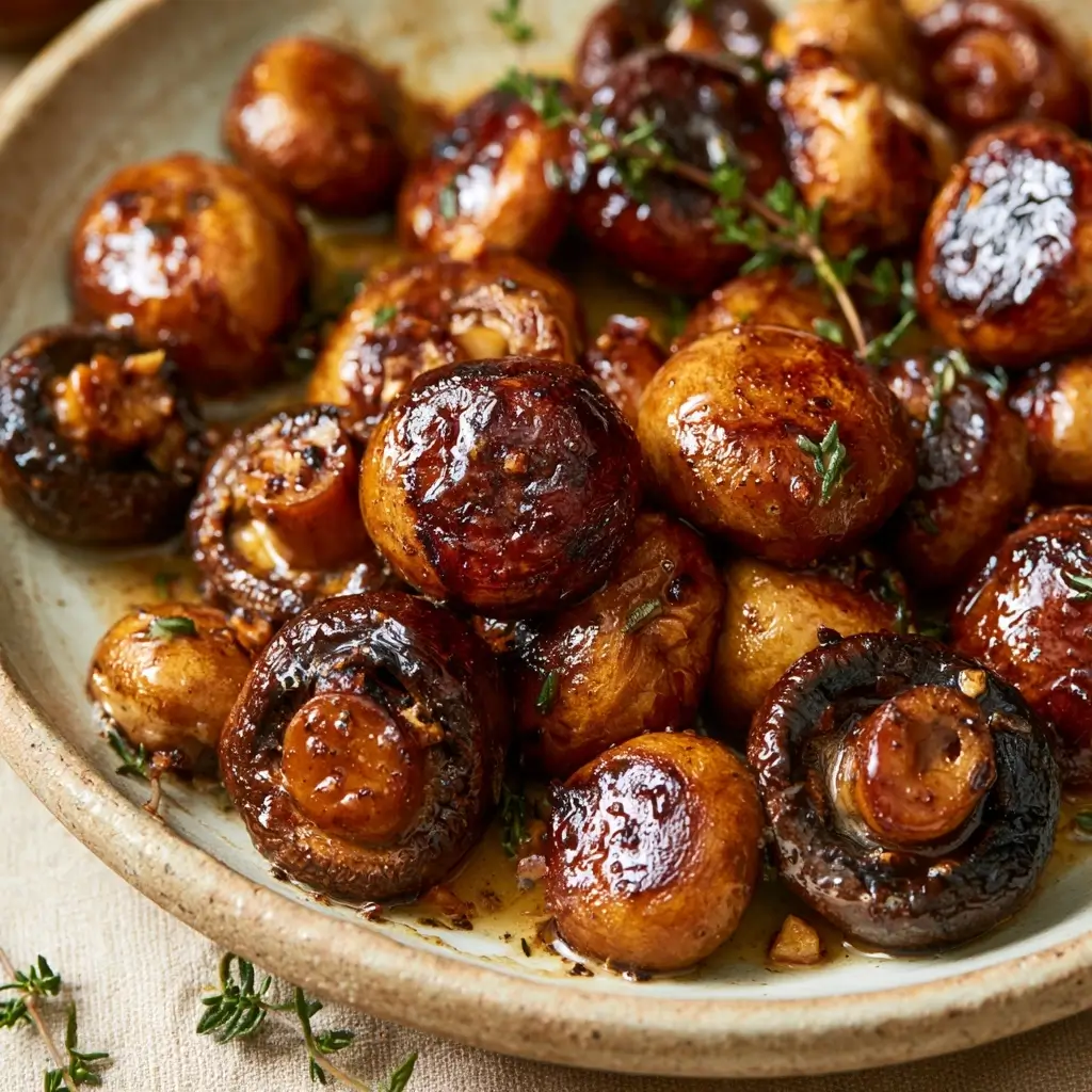 Roasted Mushrooms In A Browned Butter Sauce | Thanksgiving Side Dish To Try