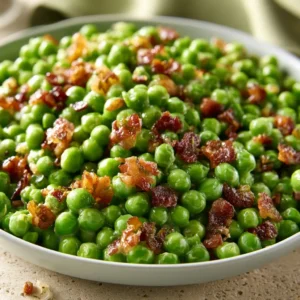 Thanksgiving Peas & Pancetta Side Dish