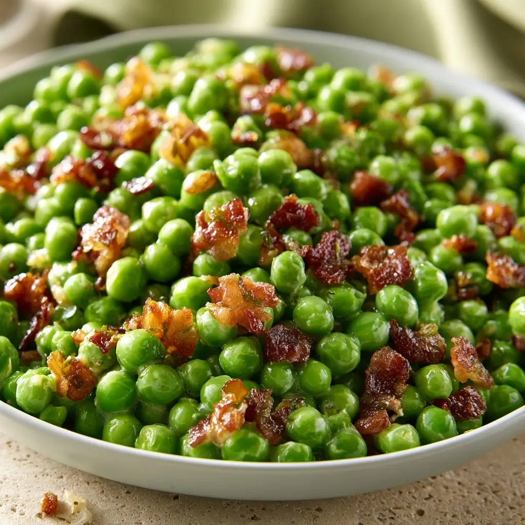 Thanksgiving Peas & Pancetta Side Dish