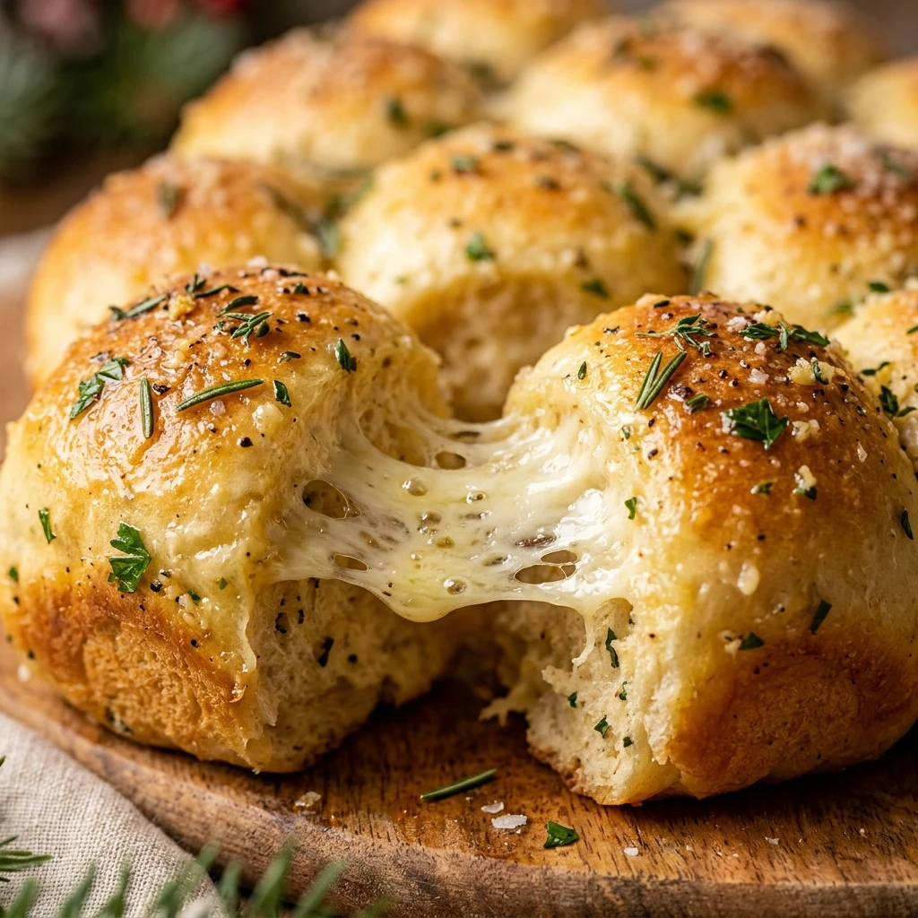 Cheesy Pull-Apart Christmas Tree Bread