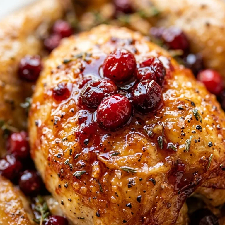 Cranberry Maple Roast Chicken