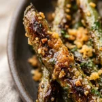 Crispy Garlic Parmesan Roasted Green Beans