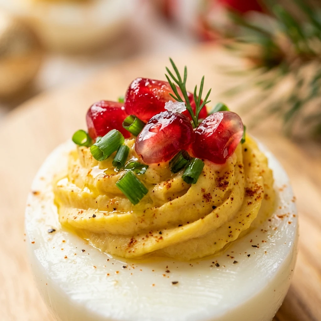 Festive Holiday Deviled Eggs