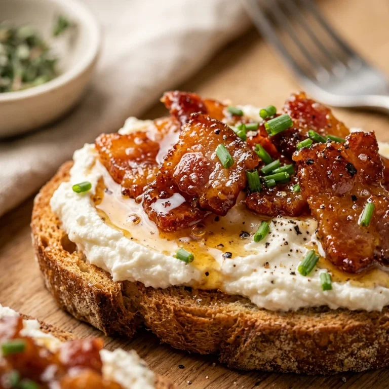 Maple Bacon Goat Cheese Crostini