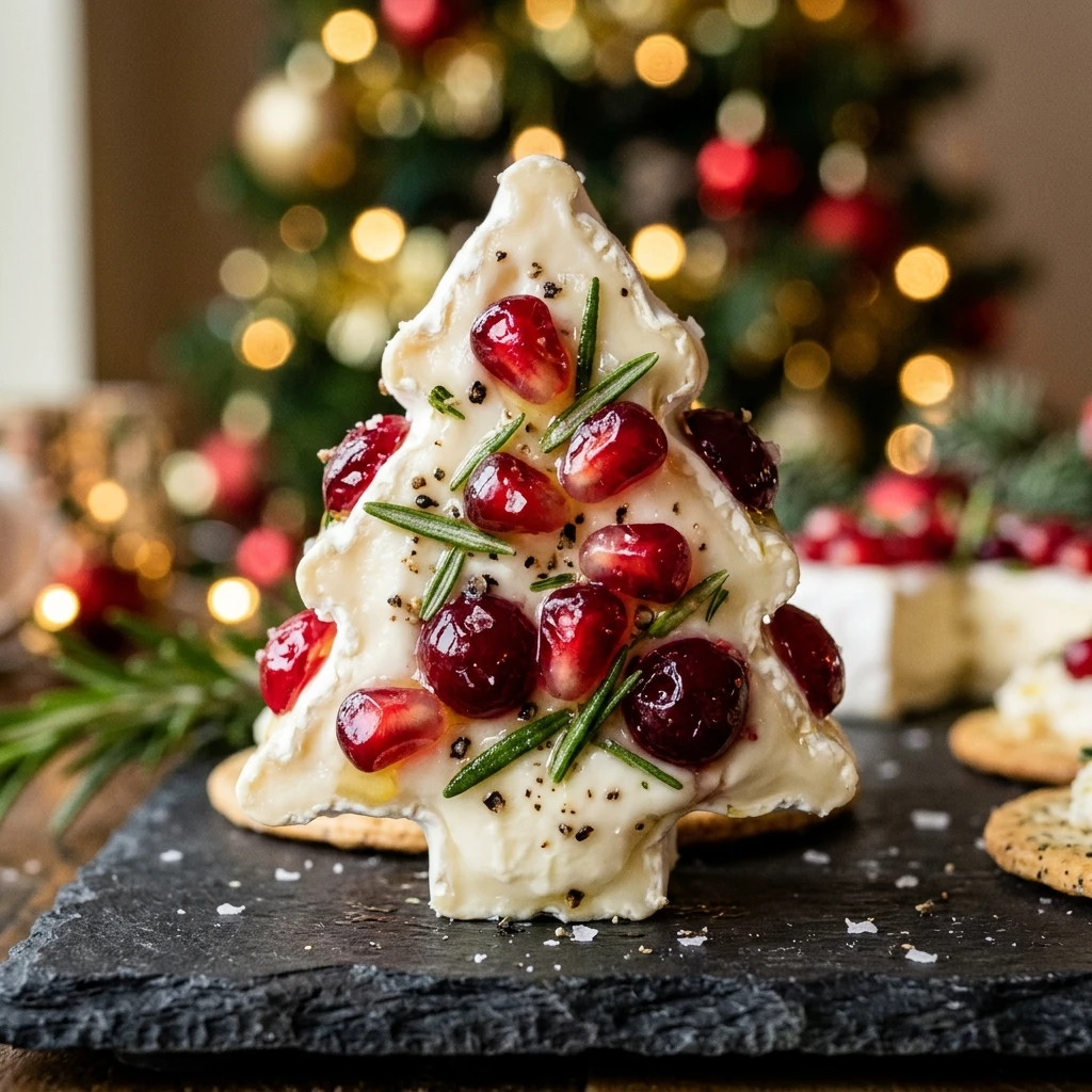 Mini Brie Christmas Trees