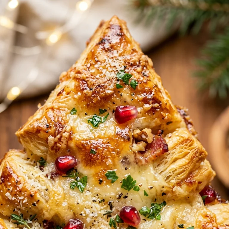 Puff Pastry Christmas Tree Appetizer