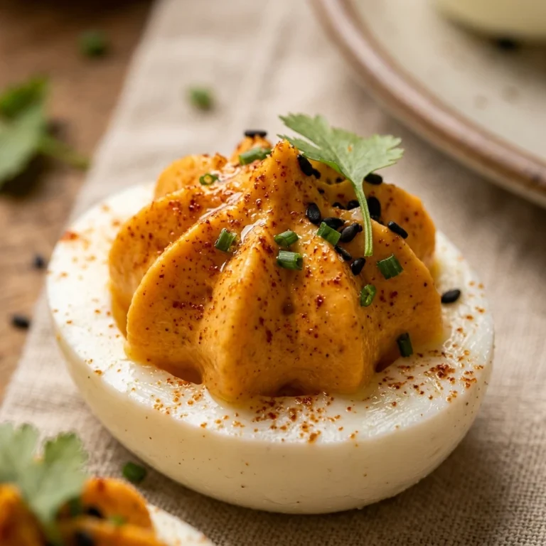Pumpkin Deviled Eggs