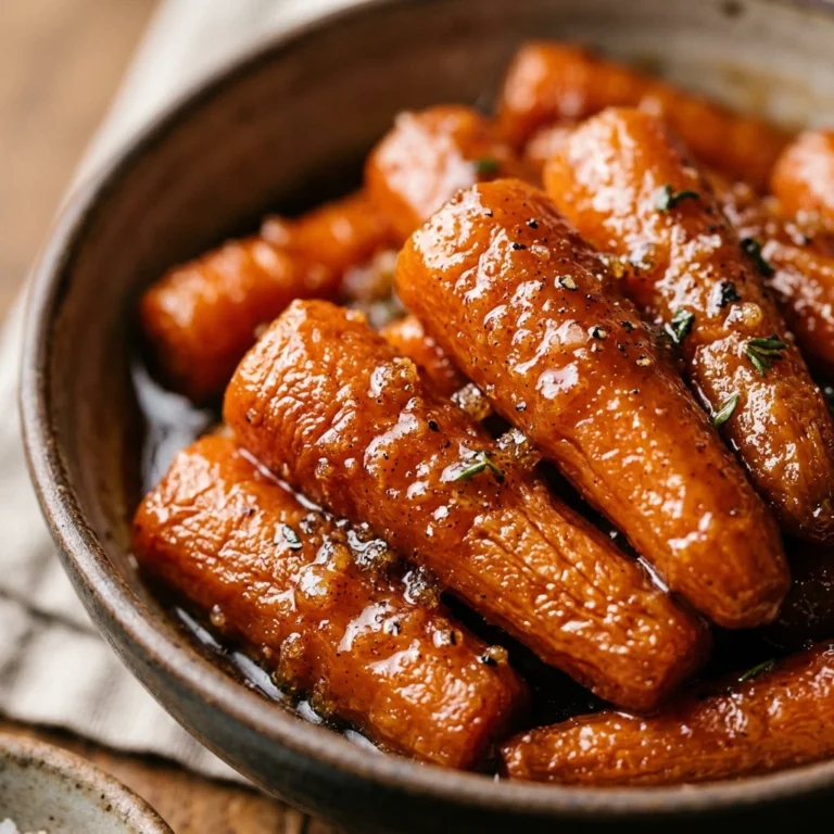 Slow Cooker Maple & Brown Sugar Glazed Carrots