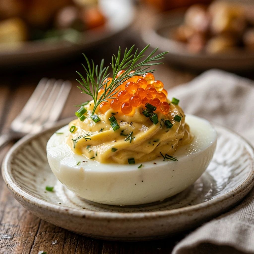 Thanksgiving deviled eggs